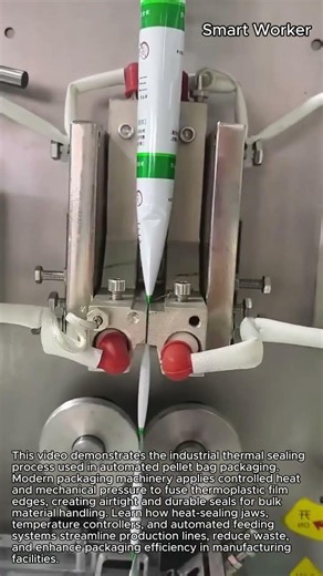 Watch a Heat-Sealing Machine Package Pellets in Seconds #worker #process #machinery #satisfying