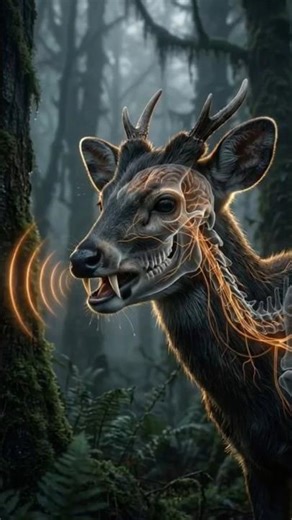 Tufted Deer amazing facts #animals #wildlife #ytshorts