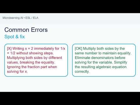 Solving fraction equations with algebra