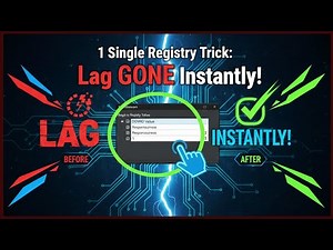 One Registry Trick → SPEED BOOST -Boost Windows Speed in Seconds