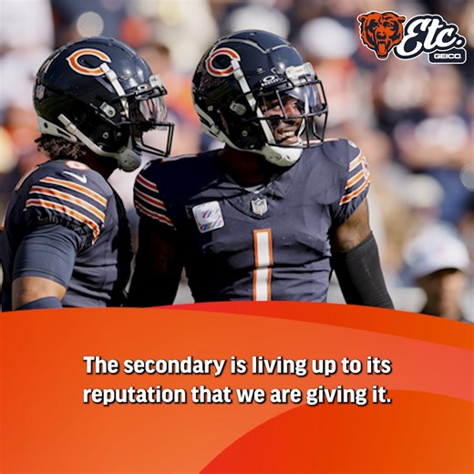 The secondary's been living up to their reputation 😤 Tune in to the latest episode of the Bears, Etc. Podcast: https://bit.ly/4a2yoSP | Chicago Bears