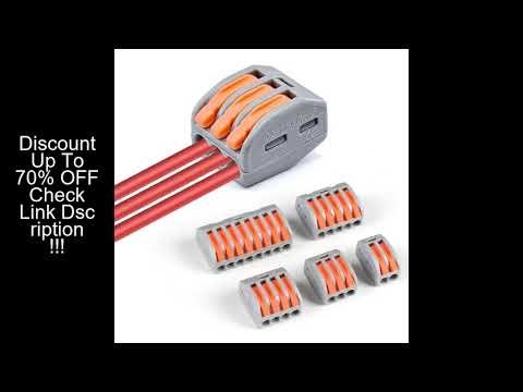 30/100pcs Wire Connector Electric Strip Connectors Mini Cage Spring Universal Compact Quick Wiring C