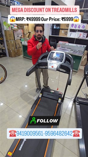 Automatic Treadmill MRP: ₹49999 Our Price: ₹6999 Available At Our Bemina Outlet #reelstrending #trendingreels #foryou #sale #treadmills | Mastertechthefactoryoutlet