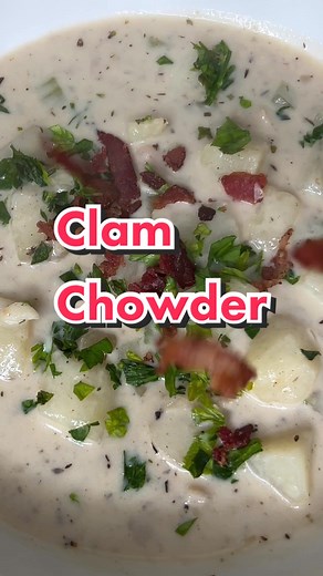 Tgis is my best effort at recreating all of the clam chowders i tried on my trip to Boston! I hope you love! #ClamChowder #FallRecipes #Soup #FallSoups