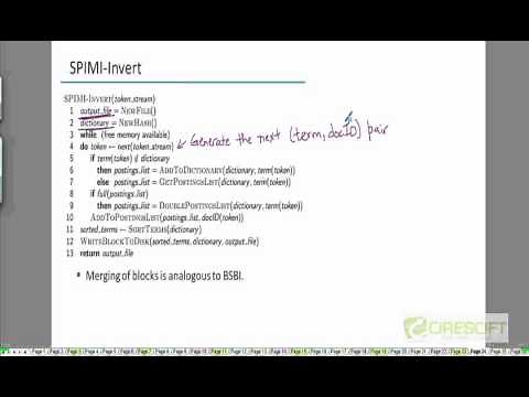 WDM 44: Index Construction Using Single Pass In Memory Indexing