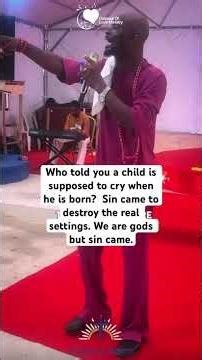 Who told you a child is supposed to cry when he is born?