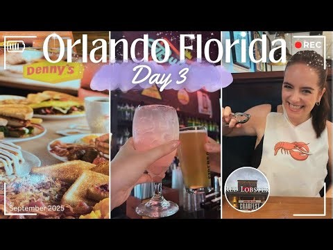 Orlando Day 3 | Denny’s 🍳, Murphy’s Pub ☘️ & Red Lobster 🦞 Sept 2025