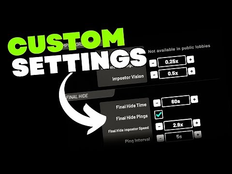What's the BEST Custom Lobby Settings for Among Us?