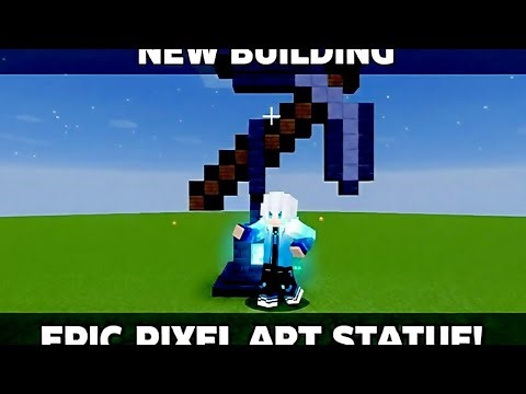 Minecraft Pickaxe Statue Tutorial 1.21 How to Build a Pickaxe Statue in Minecraft #trading