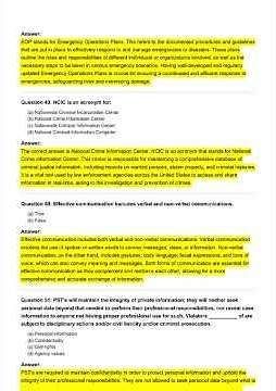 911 Practice Test C & Trivia Exam Questions video