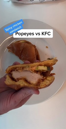 Popeyes vs KFC Chicken Sandwich Taste Test Comparison