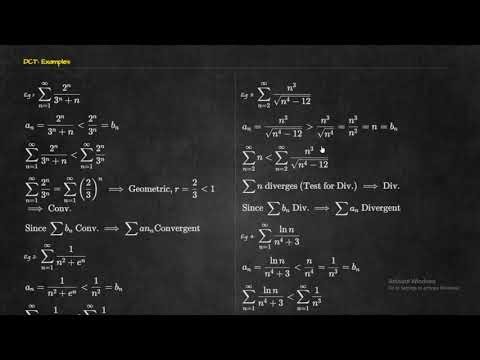 Chapter 1 - Part 5 : Direct and Limit Comparison Test | DCT & LCT