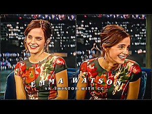 Emma Watson 4K Twixtor with CC || Interview Scenepack || 4K60fps Twixtor || Emma Watson Twixtor