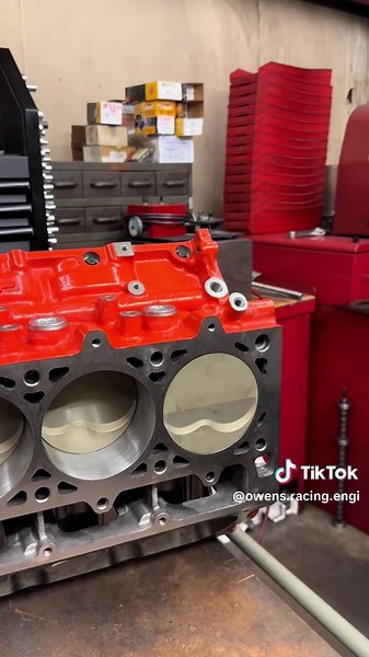 Checking deck height on the LSX #shop #MachineShop #EngineBuilder #machinists #husbandwife