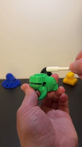 3D Printed Percussion Frog instrument