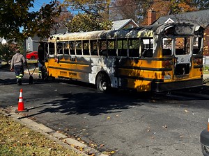 PGFD crews battle school bus fire in Hyattsville