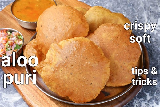 Aloo Puri Recipe | Masala Potato Poori