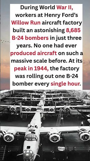 The Factory That Built a Bomber Every Hour ✈️🔥- Facts with Plank