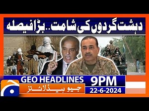 Geo News at 9 PM Headlines | 22nd June 2024 #headline