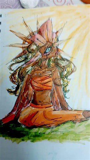 My OC then vs now :) #art