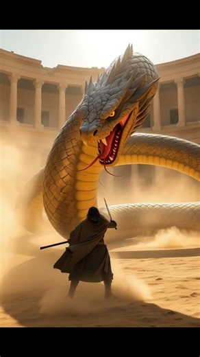 Fighter vs Giant Anaconda 🐍 | Epic Animation Battle ⚔️ #shorts