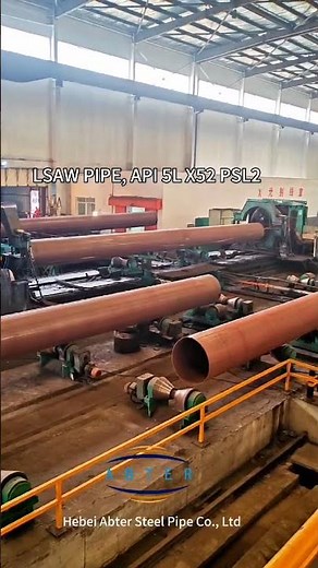 LSAW PIPE, API 5L X52 PSL2 #steelpipe #pipelining #welding