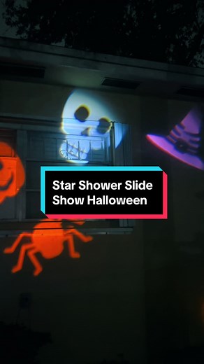 Star Shower Slide Show Halloween #halloween #halloweendecor #fyp #tiktokshop #trending #trend #fypツ #viralvideo #viraltiktok #parati #viral #foryoupage #summerdeals #dealsforyoudays #backtoschool