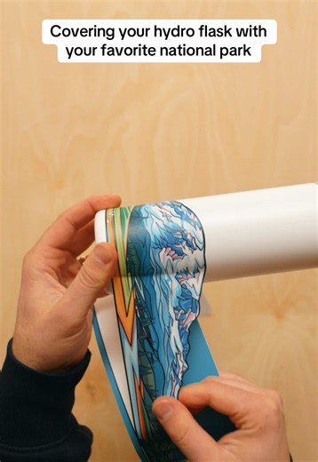 Covering your Hydro Flask with your favorite national park #hydroflask #hydroflaskstickers