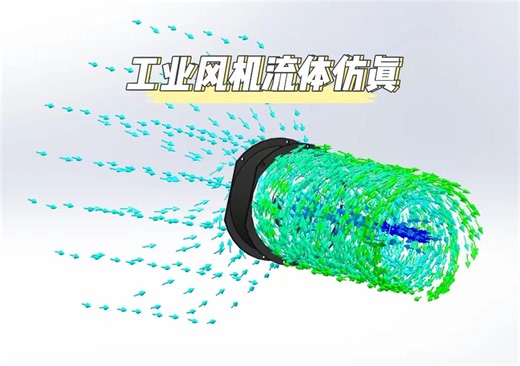 工业风扇的流体仿真