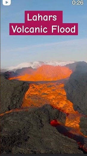 Lahars- Volcanic Flood #volcanic #viral #shorts