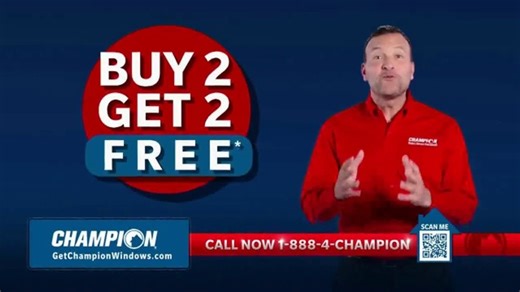 Champion Windows TV Spot, 'Right Now: Buy Two, Get Two Free'