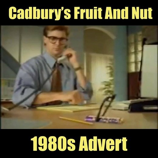 1.1K views · 16 shares | Cadbury’s Fruit and Nut 1980s Advert | Classic British TV and Cinema adverts | Facebook