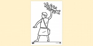 King David Colouring Page for Kids