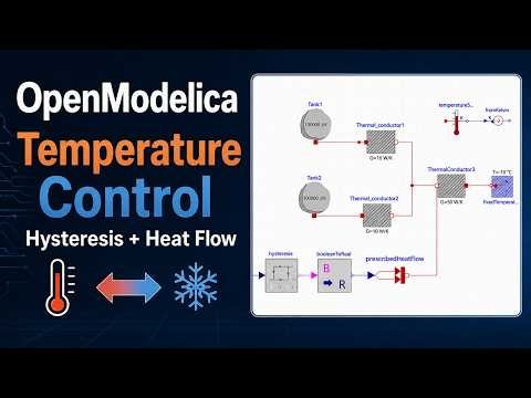 OpenModelica Temperature Control Tutorial | Hysteresis + Heat Flow