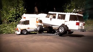 A Montage of LEGO Car Crashes in Super Slow-Motion