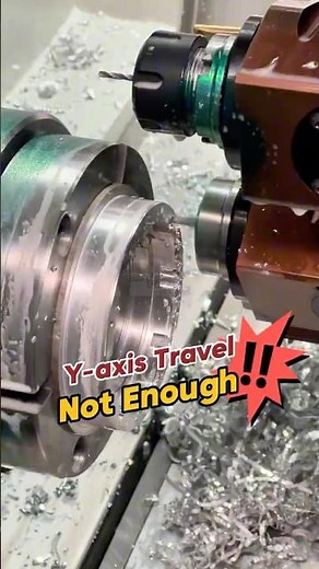 The Y axis travel not enough？Try C axis dynamic milling and polar coordinates!