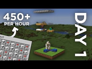 EASY DAY 1 Iron Farm | Minecraft 1.21.4 | Cheap build