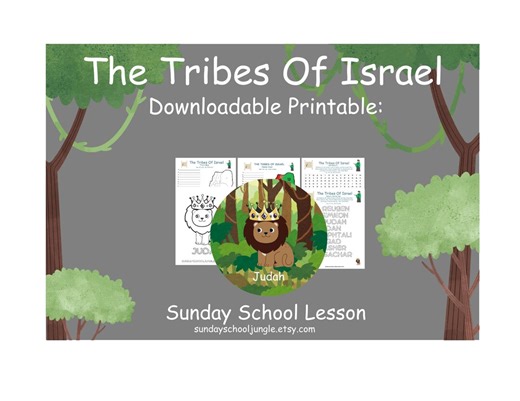 Tribes of Israel Map | Sunday School Lesson | Children's Church | Youth Group | Printable Bible Activity - Etsy Australia