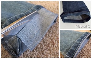 How to Hem Long Jeans Fast and Easy Tutorial (Video)