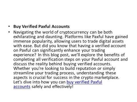 Buy Verified Paxful Accounts