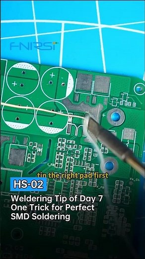 FNIRSI HS-02 | One Trick for Perfect SMD Soldering⚡#fnirsi #weldingtips #tricks #hs02 #smdsoldering