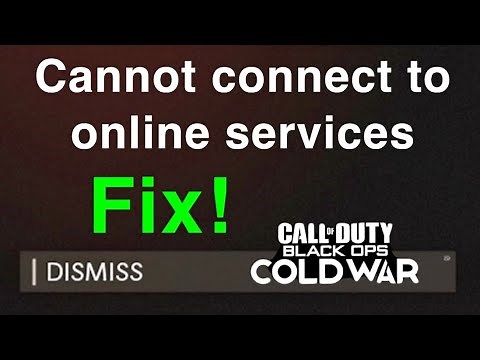 Black Ops: Cold War "Cannot connect to online services" HOW TO FIX!
