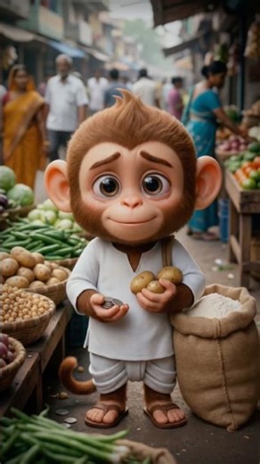 Gappu Lost Everything — Then Fed Everyone | Emotional Animated Short Film #shorts