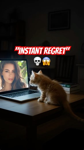 My cat's late-night secret... GONE WRONG! 🙀💻