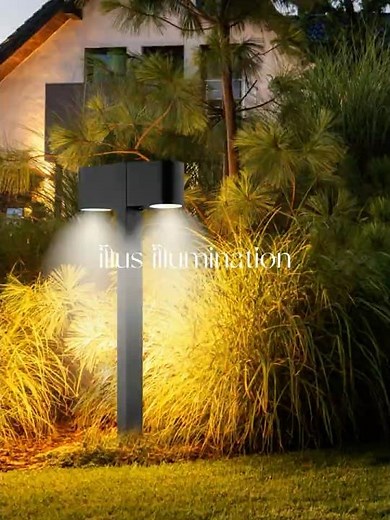 #landscapedesign | Illuminate Your Outdoor Space with Stylish & Durable LED Bollard Lights