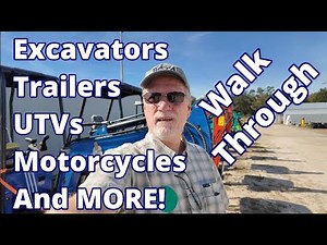 Gov Auction Walk Through Misc Equipment (Motorcycles, Carts and More)