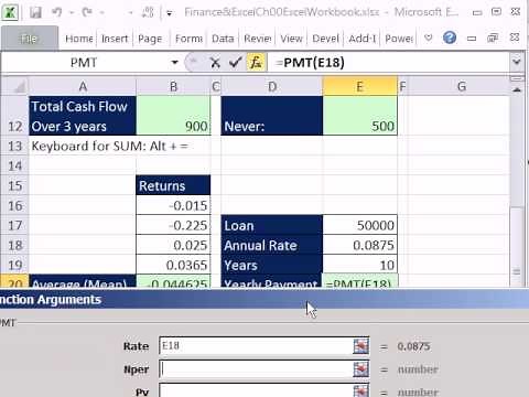 Excel Finance Class 02: Getting Started with Formulas, Functions, Formula Inputs and Cell References
