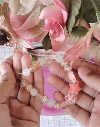 orange colour breclet making with me # craft#creative c# trending