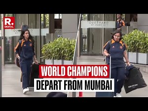 LIVE: Champions Depart from Mumbai to Meet PM Modi after Winning ICC Women's Cricket World Cup 2025