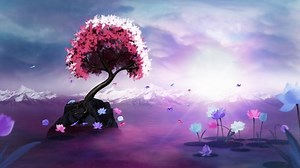 Seamless Loop of Fantasy Landscape Loop Background Animation